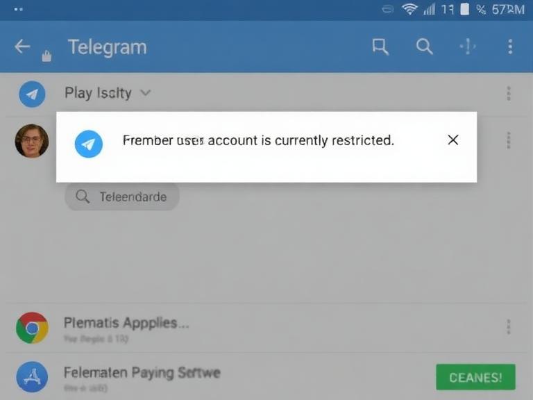 Telegram“对方账号目前存在限制”是什么意思?